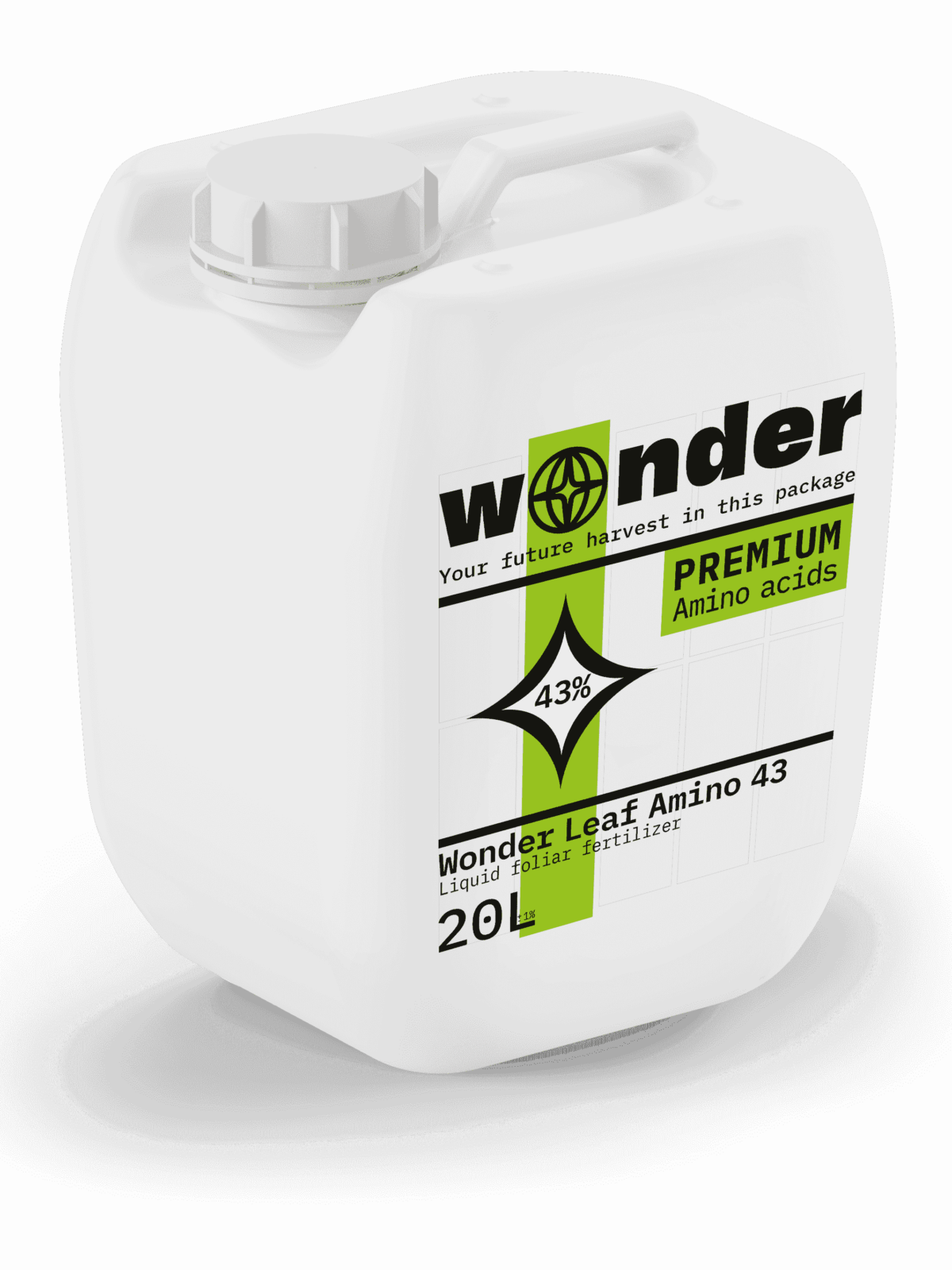 Bidon d'engrais pour aider à surmonter les effets des facteurs de stress Wonder Leaf Amino 43