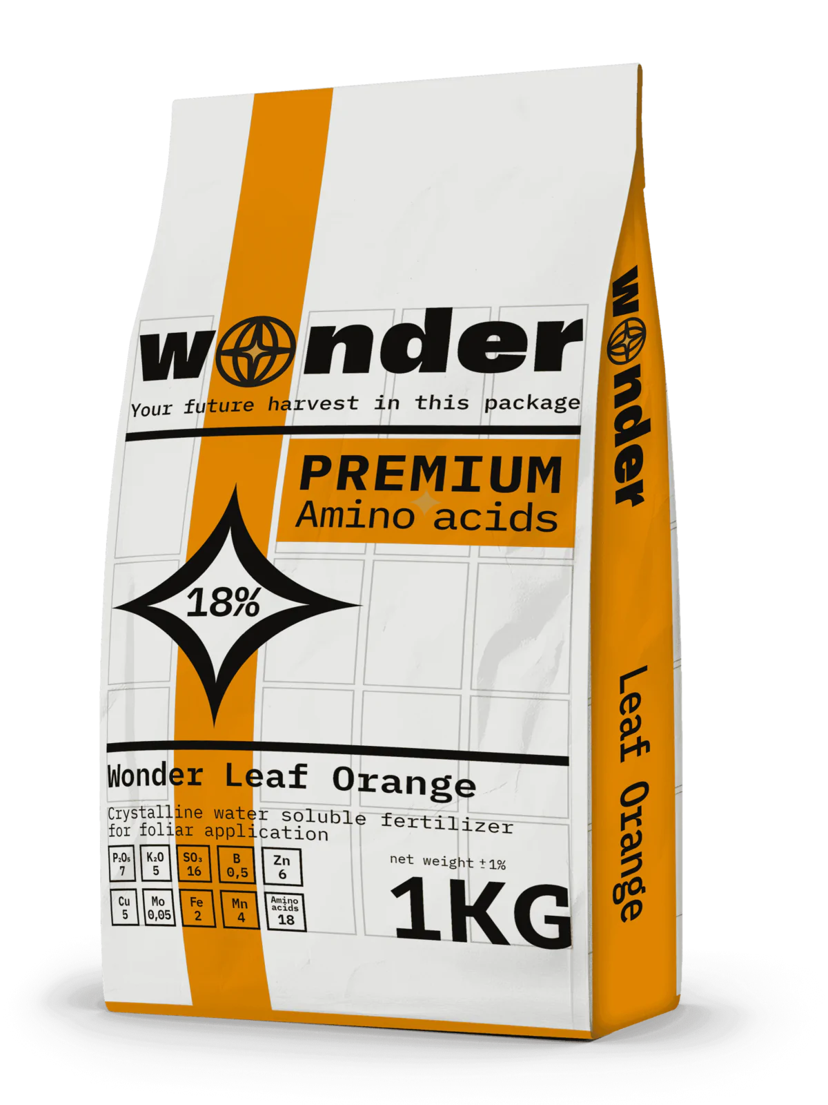 bag of wonder leaf orange fertilizer