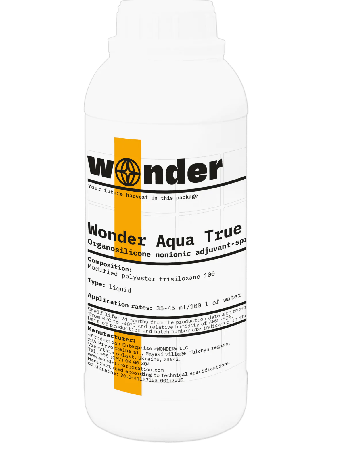 Bouteille avec recharge de 1 litre Wonder Aqua true cover
